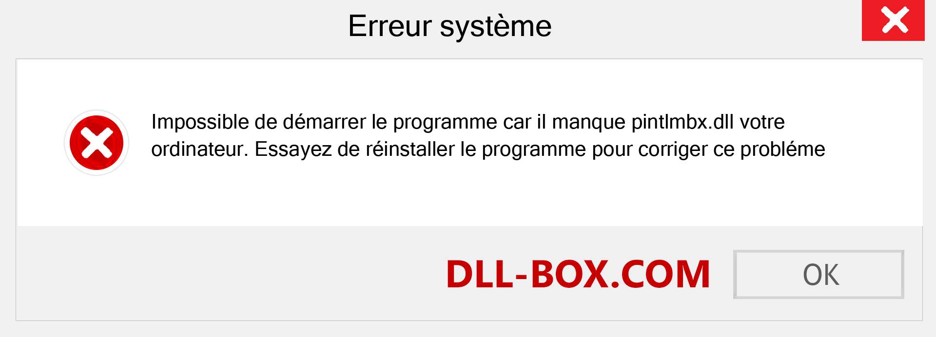 Le fichier pintlmbx.dll est manquant ?. Télécharger pour Windows 7, 8, 10 - Correction de l'erreur manquante pintlmbx dll sur Windows, photos, images